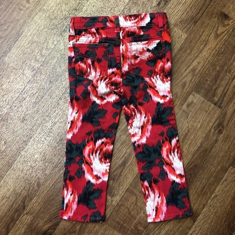 Gap Serious Stretch Rose Print Mini Skinny Jeans
